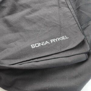 Sonia Rykiel Black‎ Oversized Logo Scarf 46"x23"